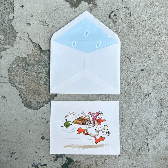 Suzy’s Zoo Series Linen Notecard - Picture 6 of 11